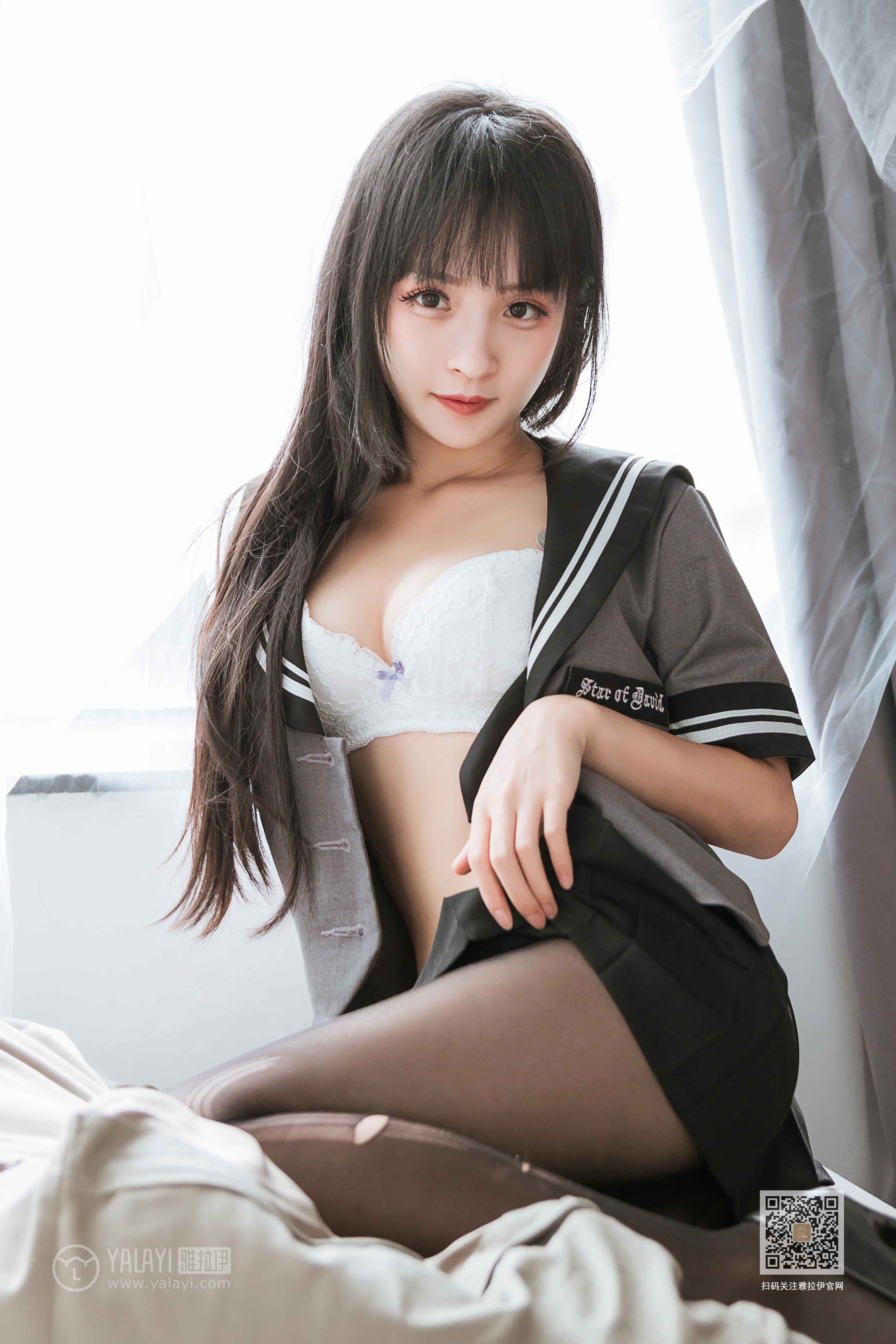 [YALAYI雅拉伊]2020.04.10Y601艾丽《疯狂的jk学妹》插图1